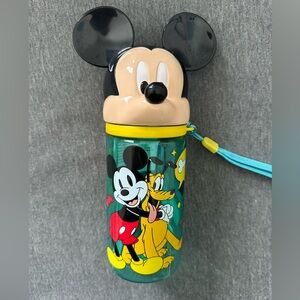 Disney Mickey and Pluto Green kids Water Bottle